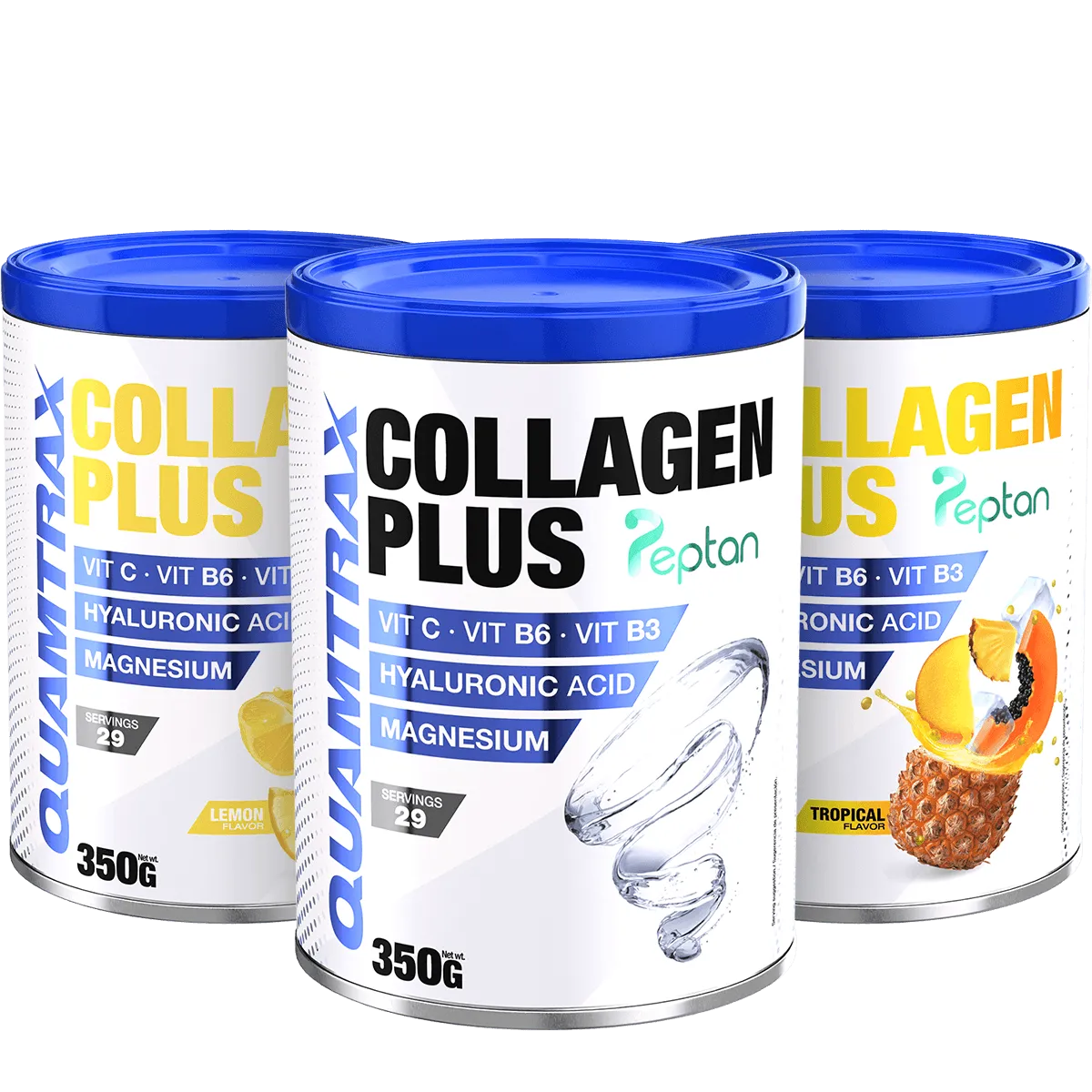 3× Quamtrax Collagen Plus